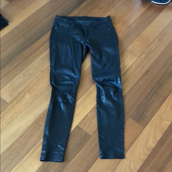 Rag and Bone leather pants - Picture 1 of 3